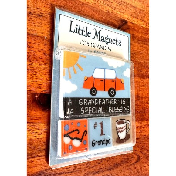VTG Ganz Little Magnets Grandpa Special Blessing 4 Piece Stocking Stuffer - Picture 7 of 12